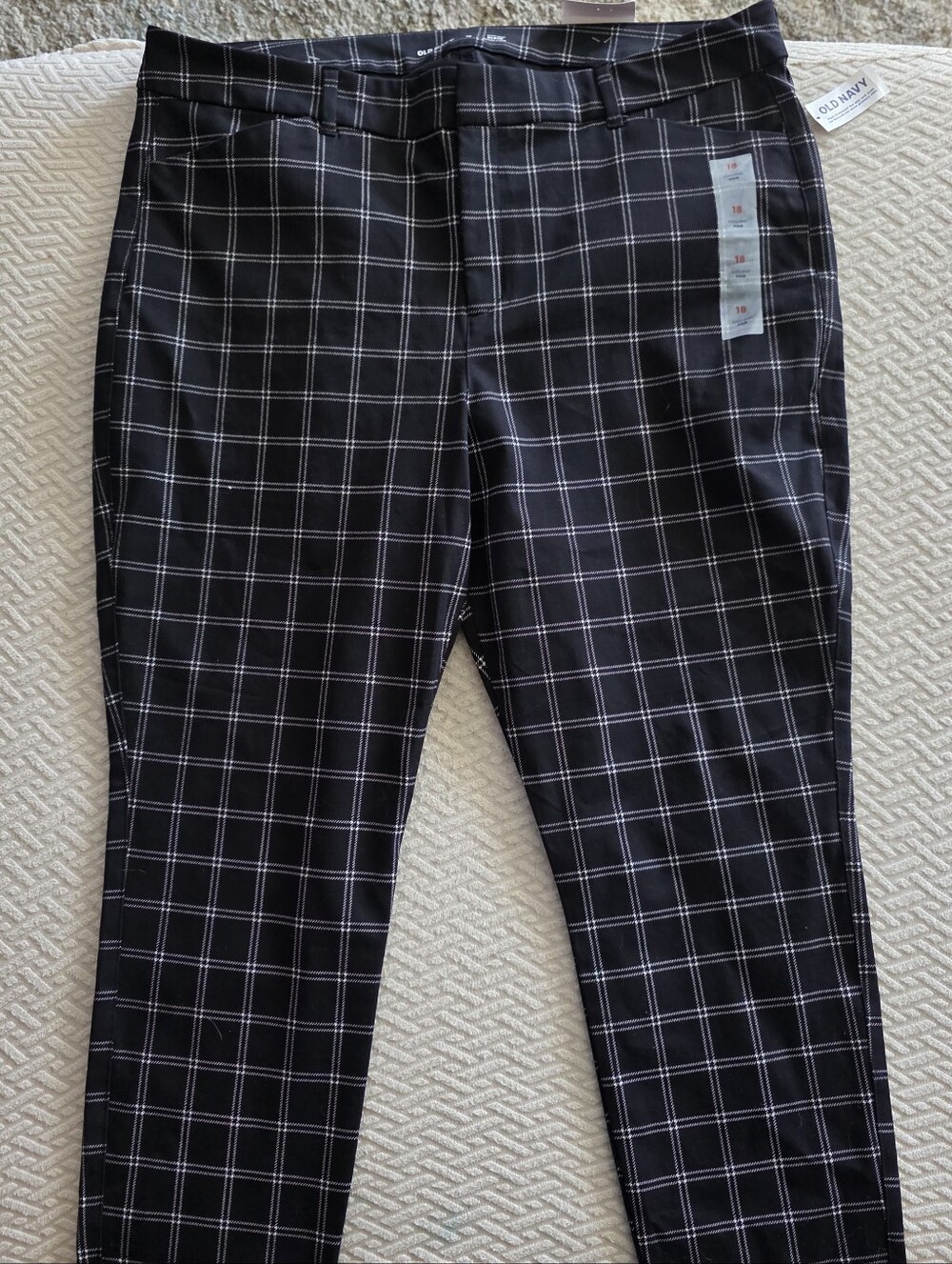 Men's Black Plaid Dress Pants